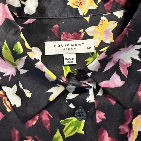 EQUIPMENT Women's Floral Exposure Printed Essential Blouse - Picture 6 of 7